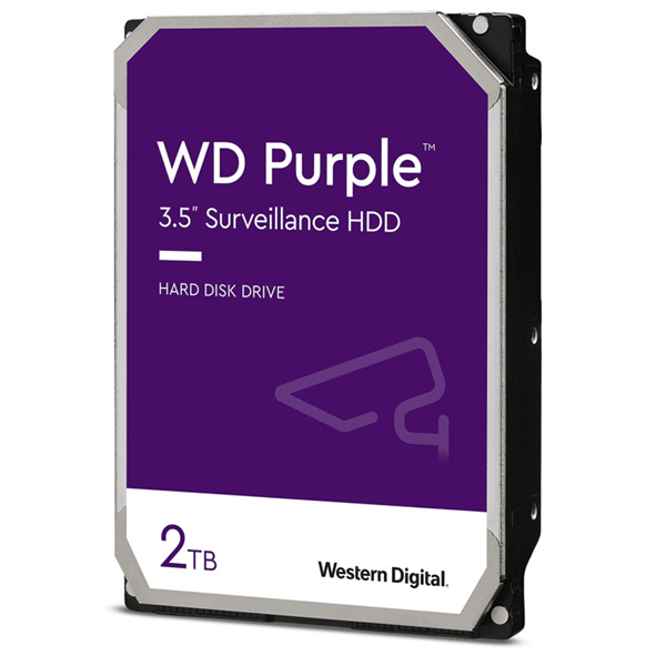 WD Purple SATA 3.5" 5400rpm 64MB 2TB Surveillance HDD