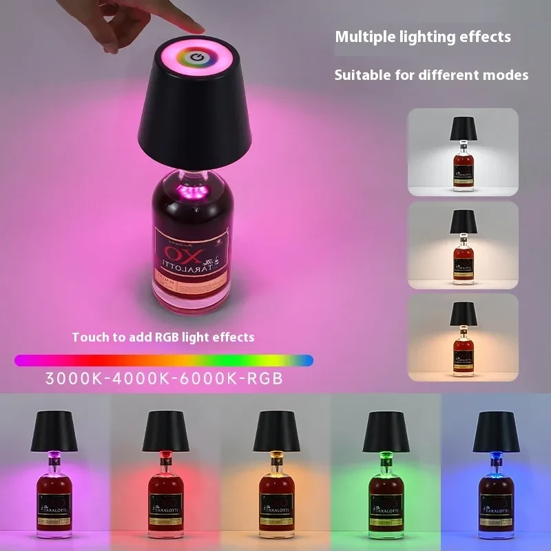 3 Color Rechargeable LED Bottle Lights
