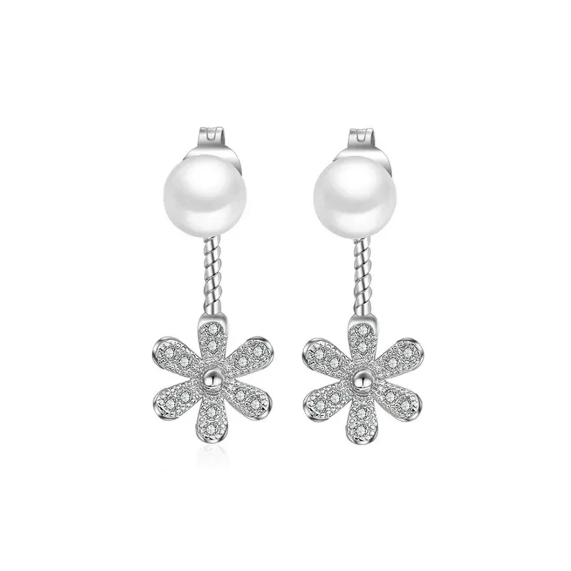 Pearl Flower Earrings