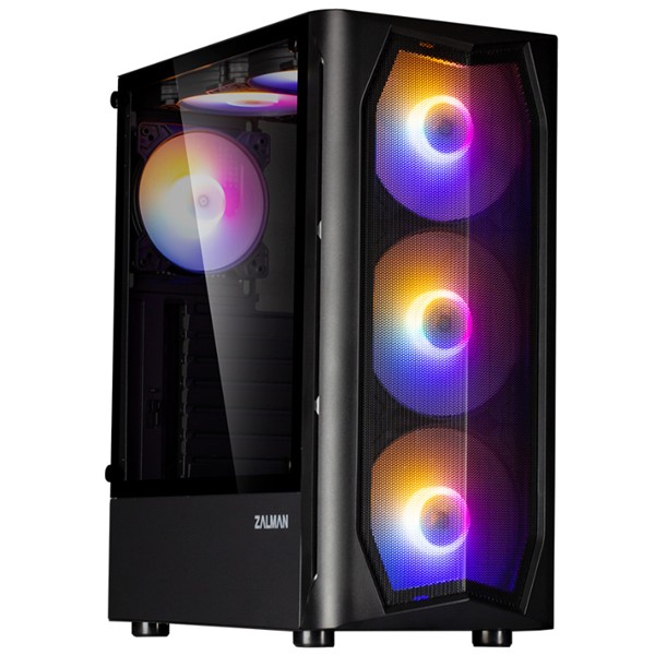 Zalman N4 Rev.1 ATX Black Mid Tower Case 4x140mm RGB