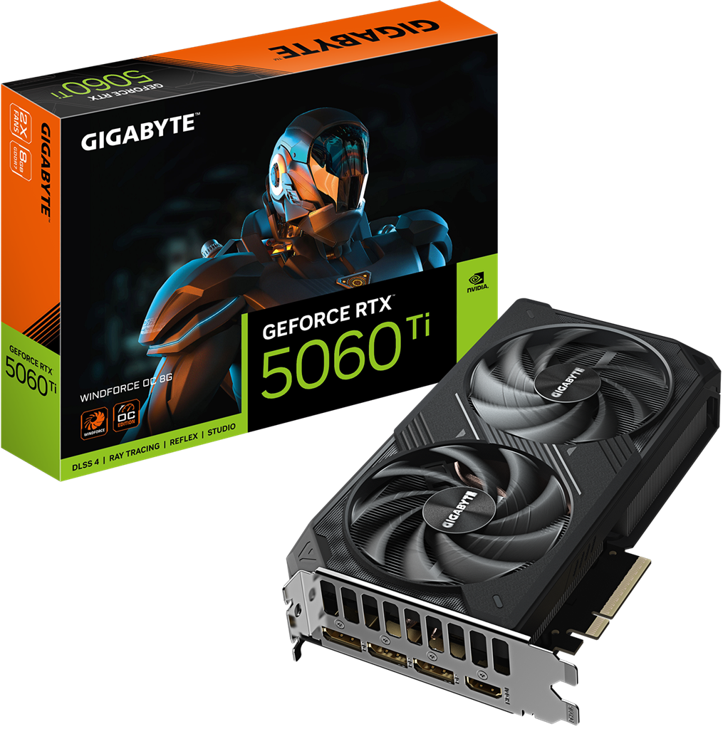 Gigabyte GV-N506TWF2OC-8GD RTX5060TI 8GB PCIE Graphics Card