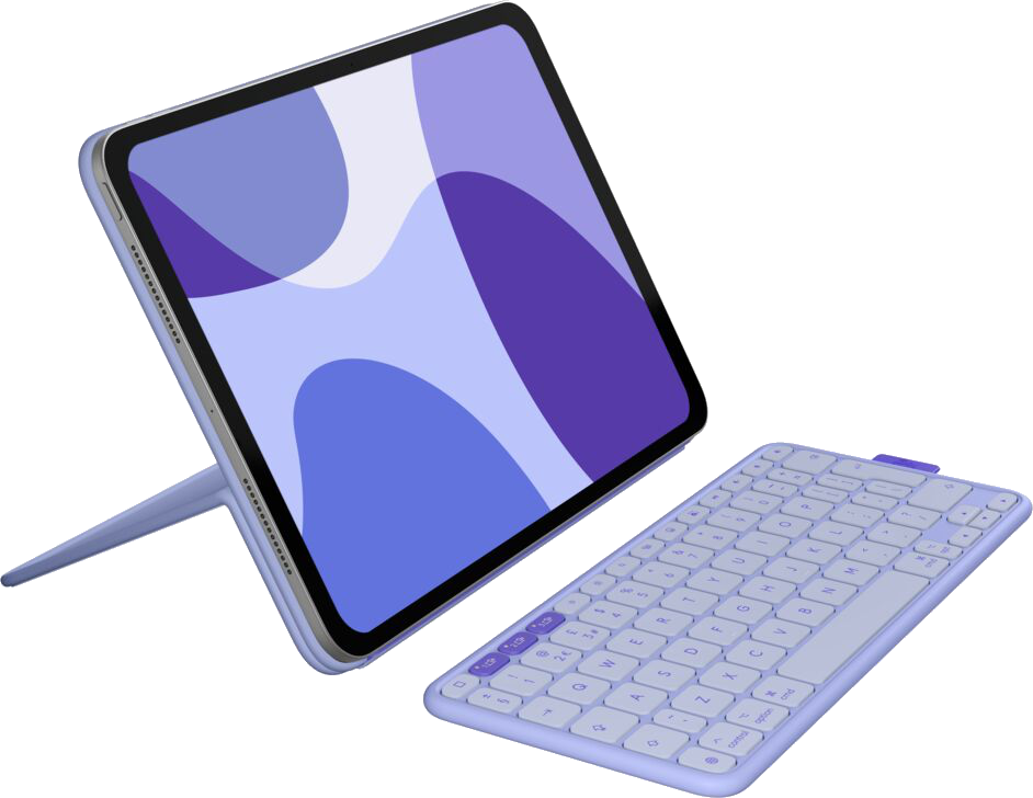 Logi Flip Folio iPad Pro 11" (M4) & iPadAir (M2&M3), 5thGen Lilac