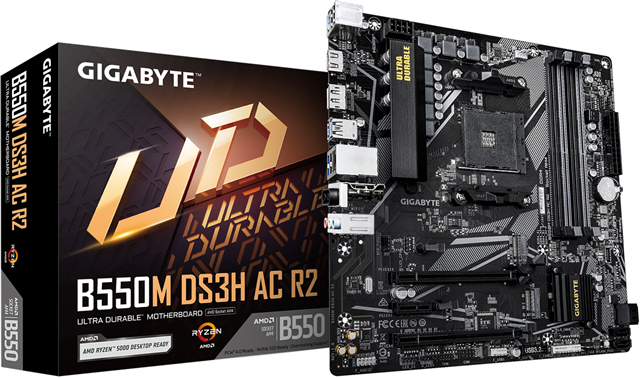 Gigabyte B550M DS3H AC R2 mATX AM4 DDR4 Motherboard