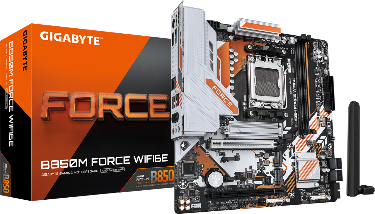 Gigabyte B850M Force Wifi6E Am5 Motherboard