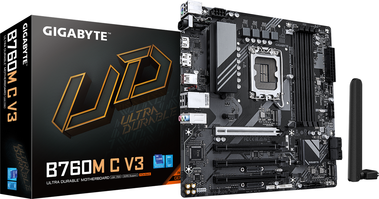 Gigabyte B760M C V3 WIFI DDR5 mATX LGA1700 Motherboard