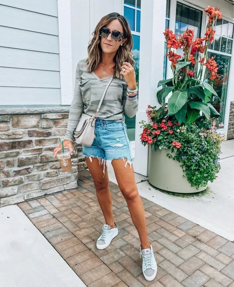 Women's New Camouflage Long-sleeved T-shirt Top