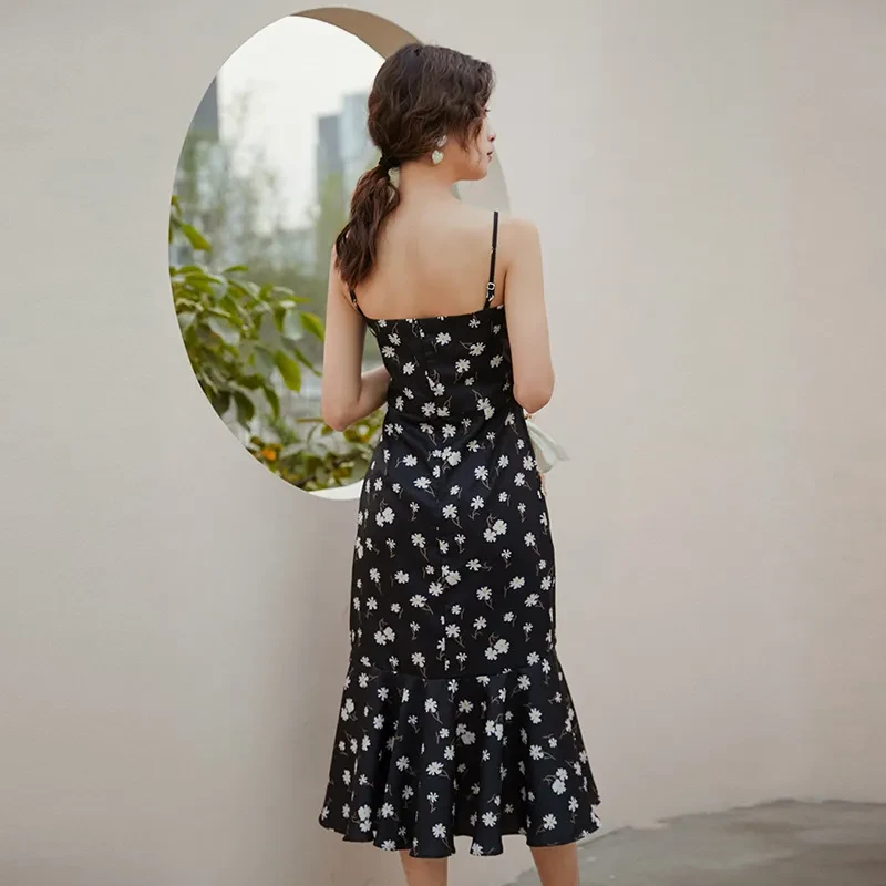 A New Day Black Floral Dress
