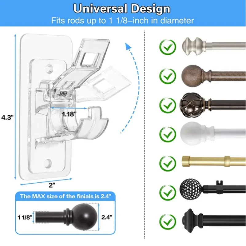 Curtain Rod Brackets