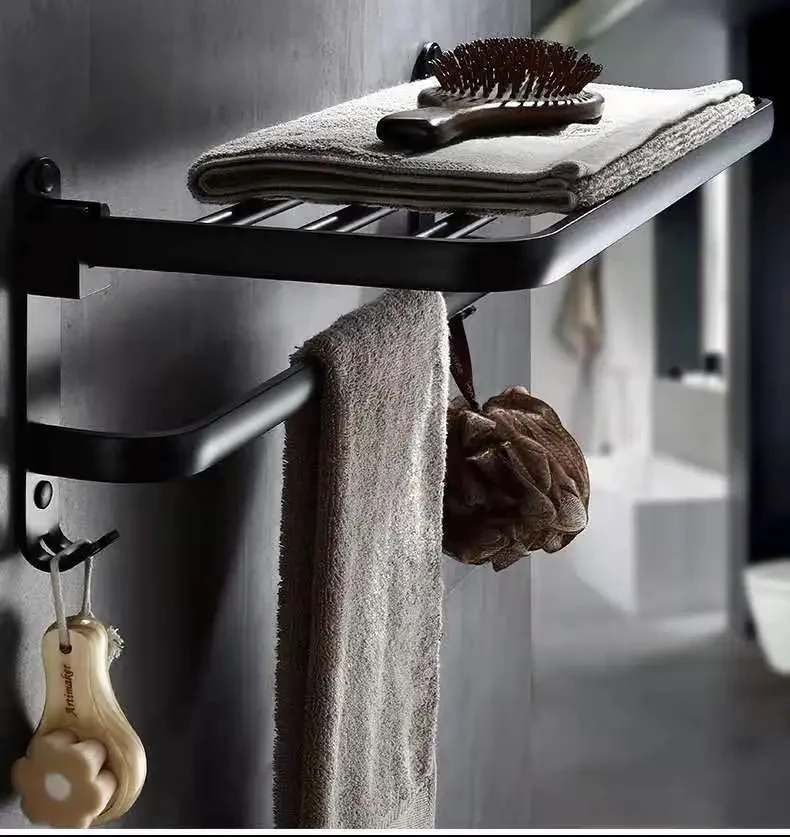 A Towel Hanging On A Rack