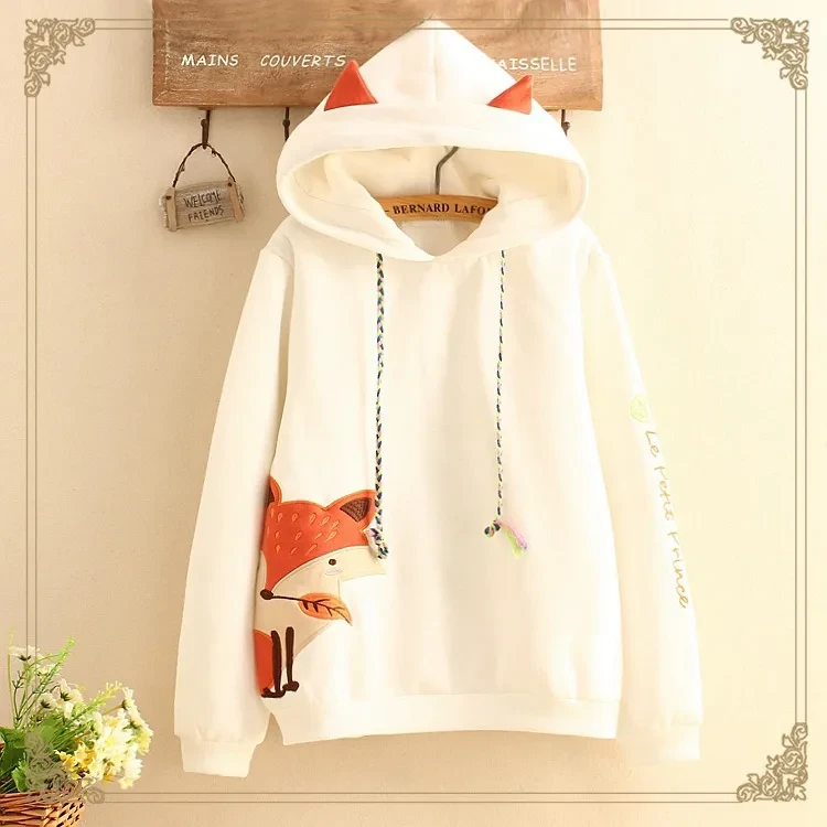 A White Fox Hoodie