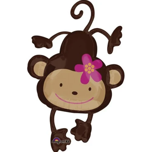 Foil Balloons - Supershape Xl Monkey Love