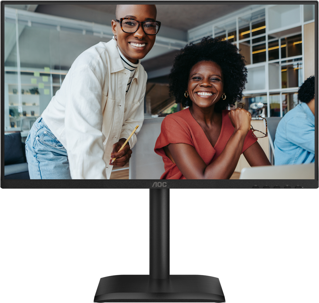 AOC 24E4UJ 24" IPS 1920x1080 VGA HDMI DP Spkrs Height Adjust