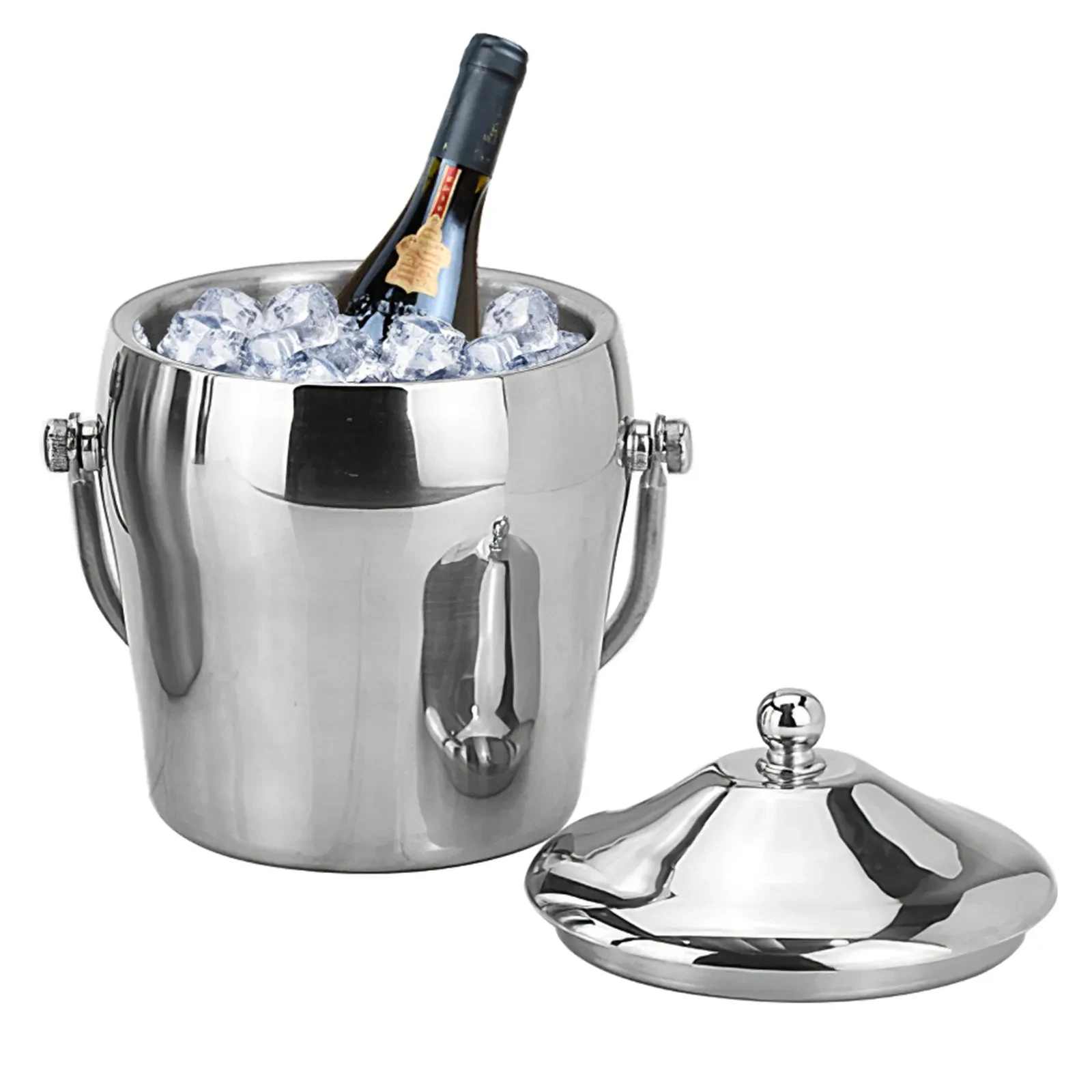 Stainless Steel Bucket With Lid
