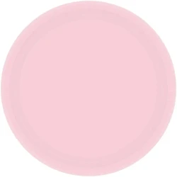 Paper Plates 17cm Round 20ct Blush Pink (Pack Of 20)