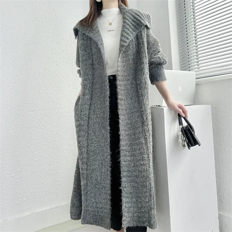 Plus-Size Cardigan Coat