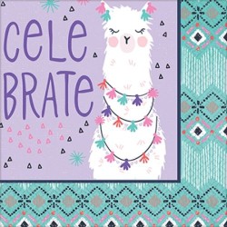 Llama Fun Beverage Napkins