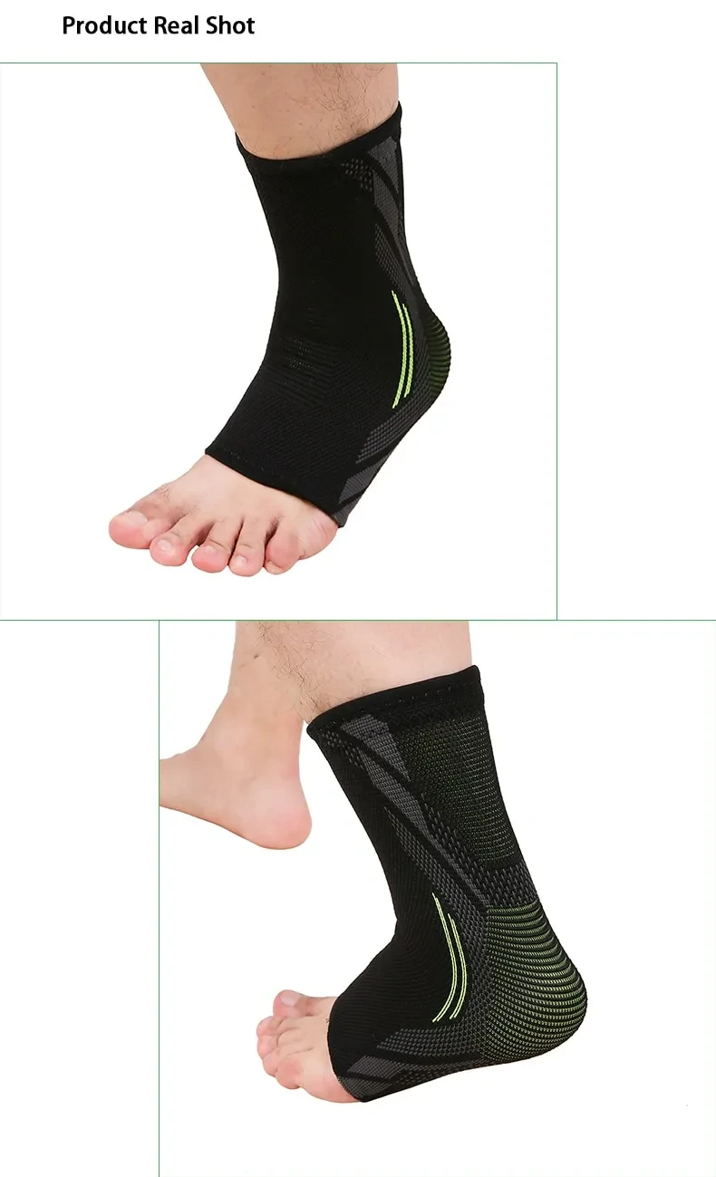Knitted stretch ankle support