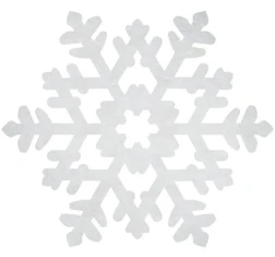 Snowflake Large Foil Cutout