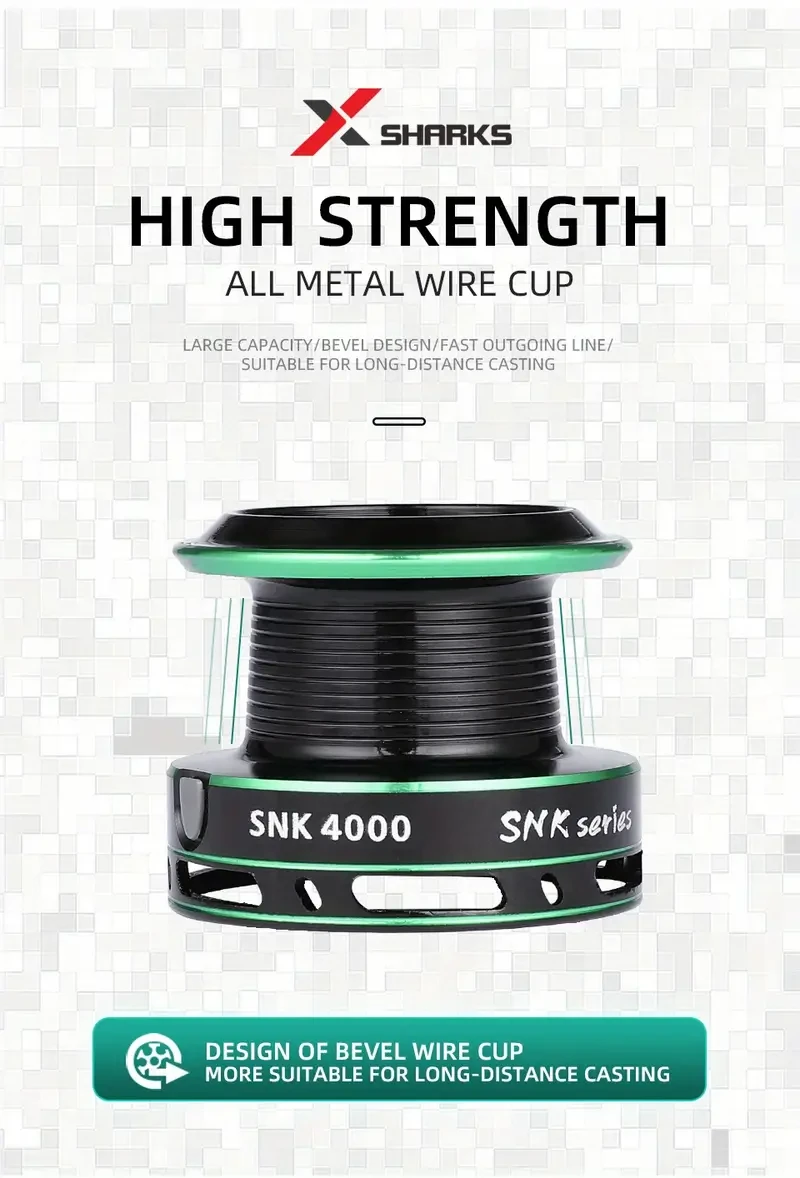 X-Sharks High-Performance Carp Fishing Reel  Ideal for Freshwater & Saltwater Angling