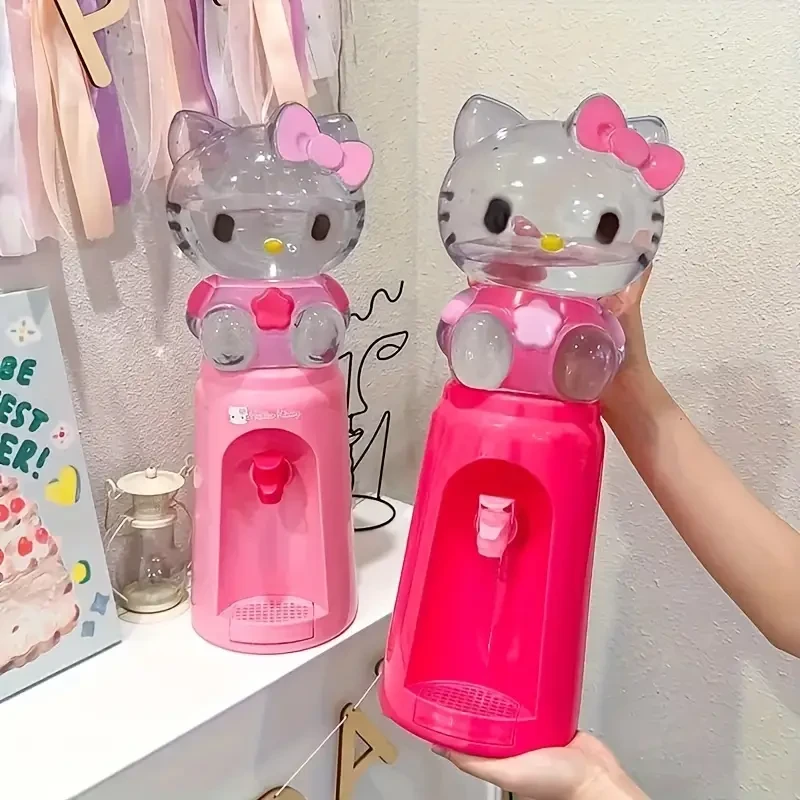 Sanrio Hello Kitty Mini Water Bottle  Cute, Portable Water Dispenser with Easy Grip Handle