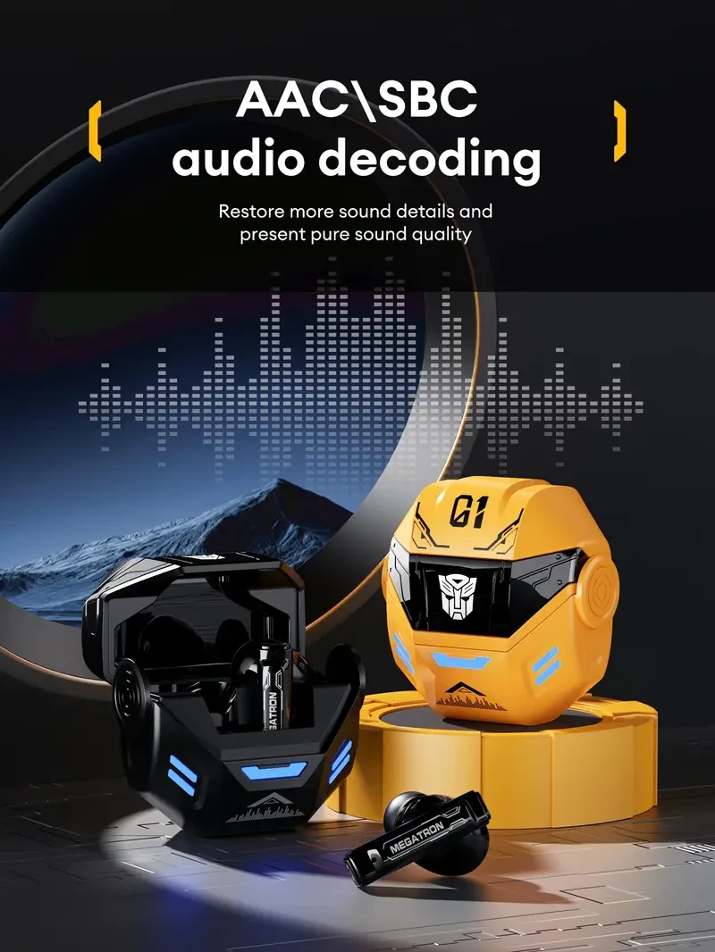 TRANSFORMERS TF-T36 Wireless Headphones: Smart HD Calls and High-Quality Audio for Everyday Use