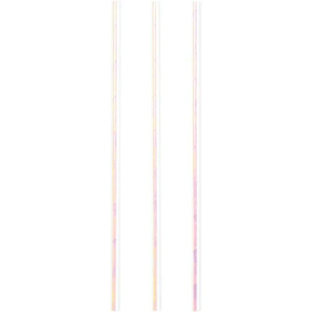 Iridescent Foil Paper Straws (Pack of 24)