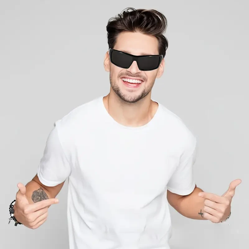 MAXJULI XL Polarized Sports Glasses Lightweight TR Frame with UV Protection