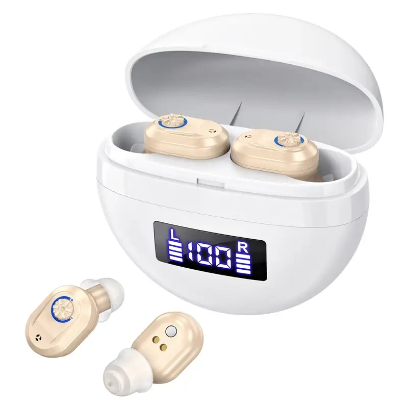 RKEPIE Rechargeable Sound Amplifier Portable Noise-Cancelling Hearing Device with Adjustable Volume