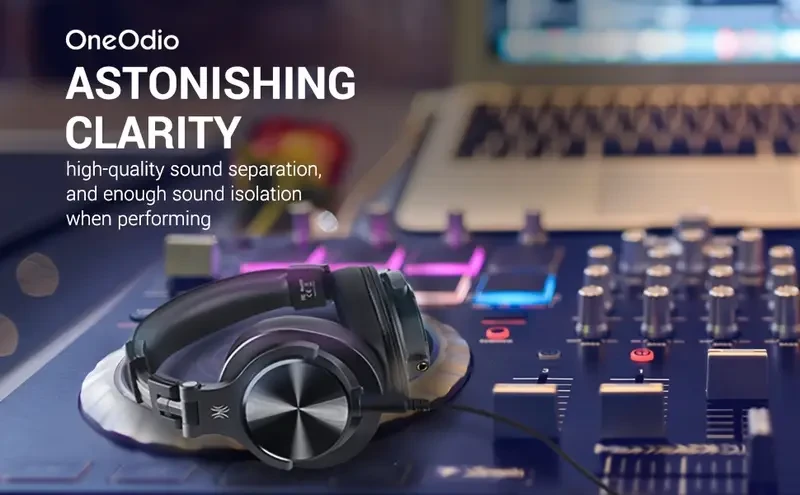 OneOdio A71m Professional Studio & Gaming Headset  Over-Ear Wired Headphones with Boom Microphone