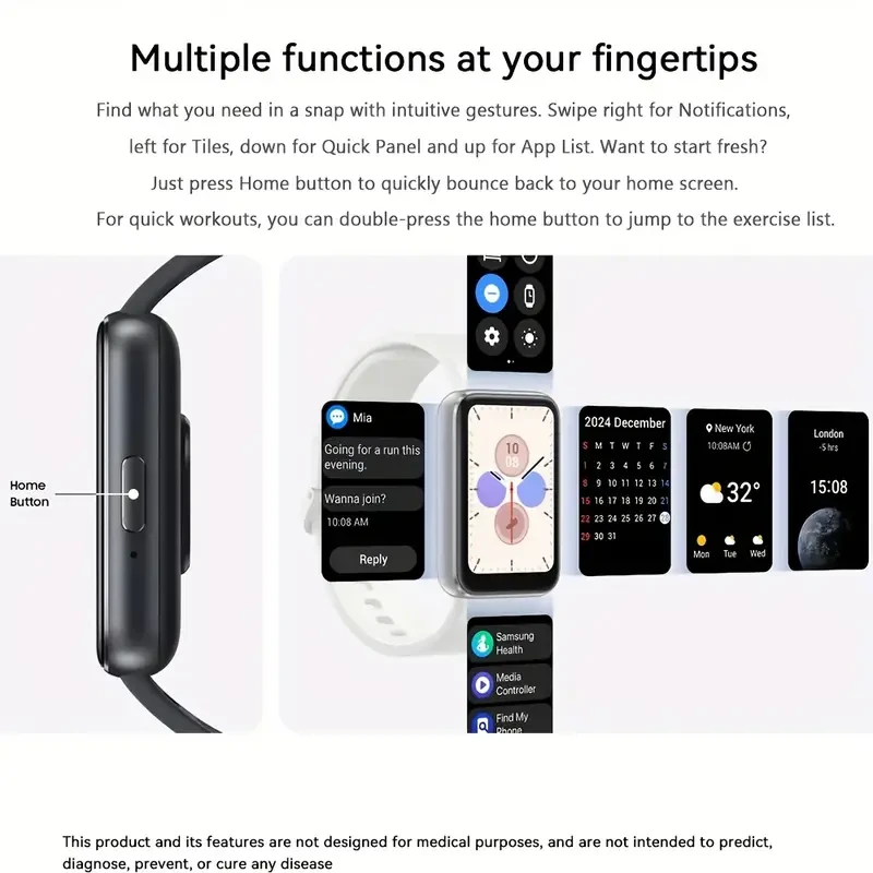SAMSUNG Galaxy Fit 3 Smartwatch AMOLED Display, Fitness Tracker with 14-Day Battery Life