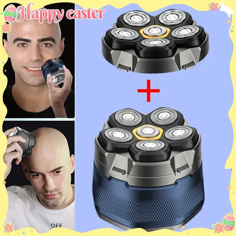 FEIYBA Cordless Electric Shaver with Spare Blade Mesh  6-Speed Rotating Shaver, USB Rechargeable