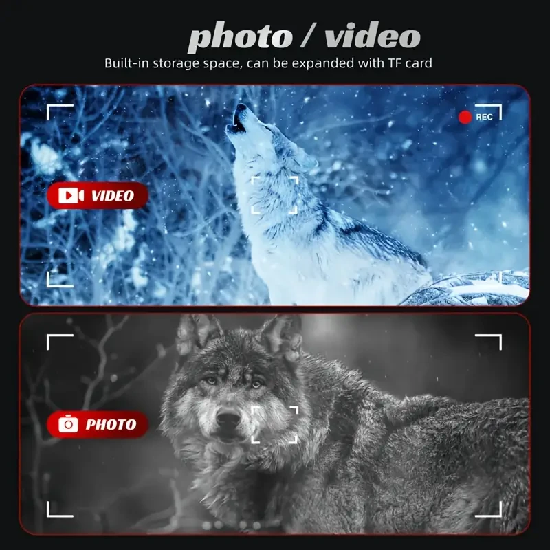 HIJOY 10X Digital Zoom Night Vision Goggles  Infrared Scope with Compass & USB Rechargeable Battery