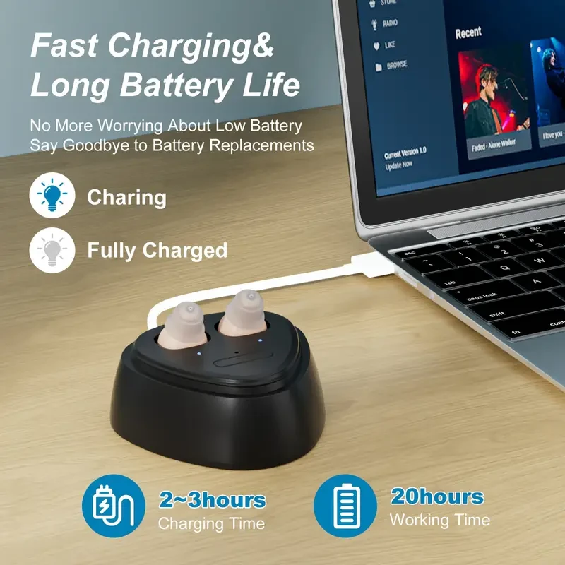 RKEPIE Hearing Amplifier Headphones with Noise Cancelling