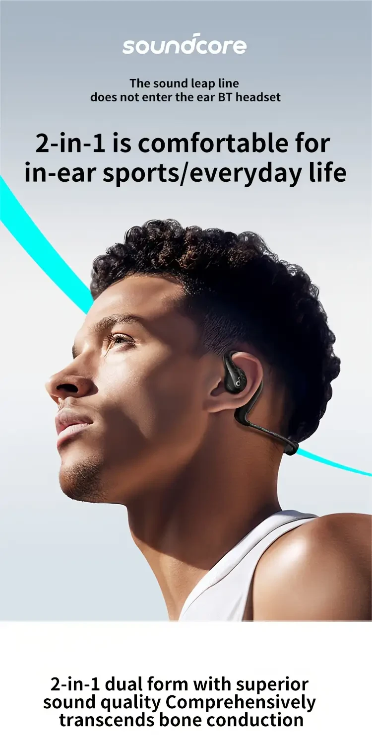 Soundcore AeroFit Pro Wireless Earbuds Open-Ear Comfort for Running & Everyday