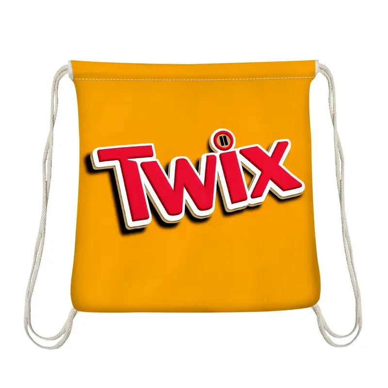 Twix Chocolate Logo Quick-Dry Travel Towel Microfibre with Drawstring Storage Bag