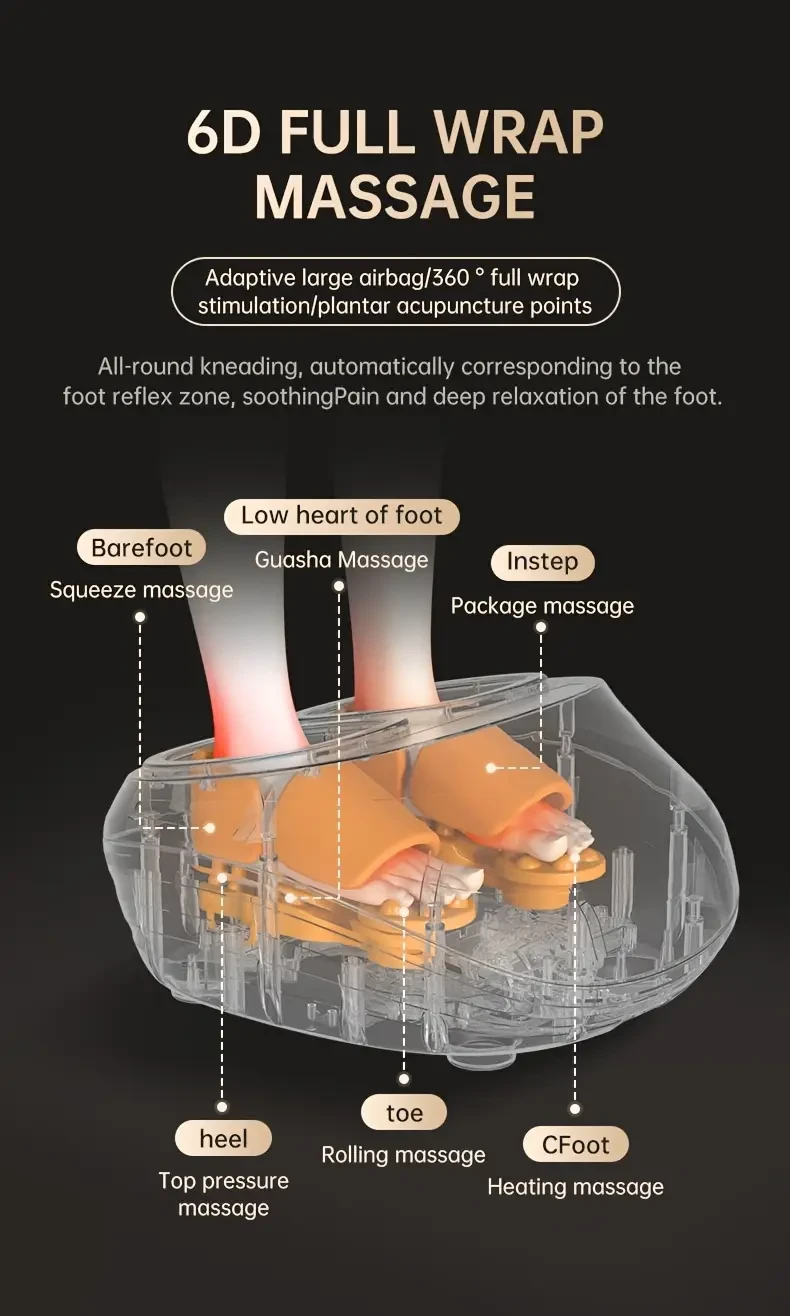 MASSTECK Shiatsu Foot Massager with Heat  Deep Kneading Relief for Home & Office