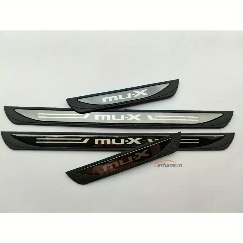 Carhanson MUX Door Sill Scuff Plate Covers  For Isuzu MU-X (2023)