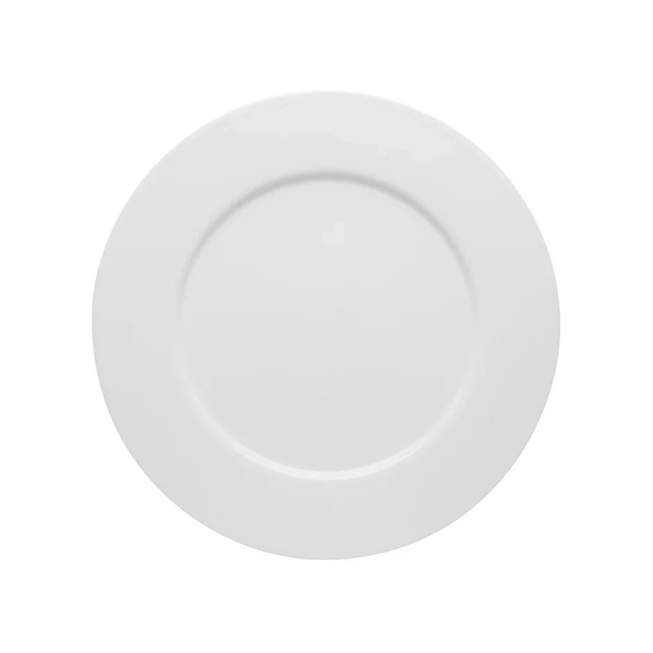 Crockery Flat Plate Round White 18"