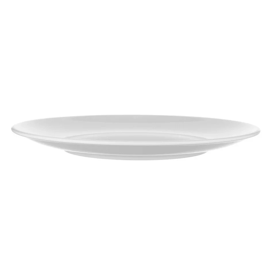 Melamine Flat Plate Round White 10"