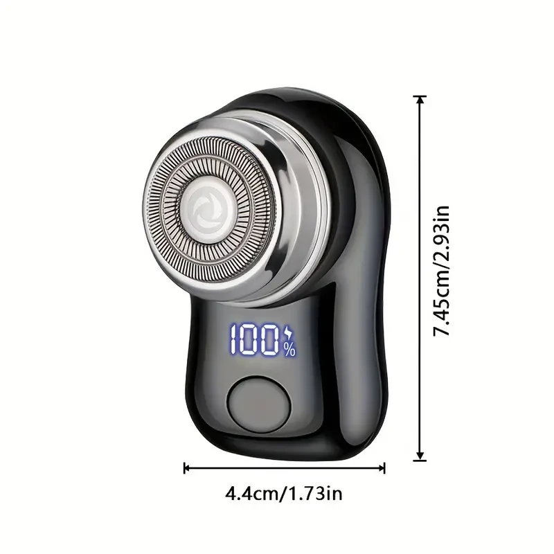 MIGUAN Mens Electric Shaver  USB-Rechargeable, LED Display, Compact Travel Design