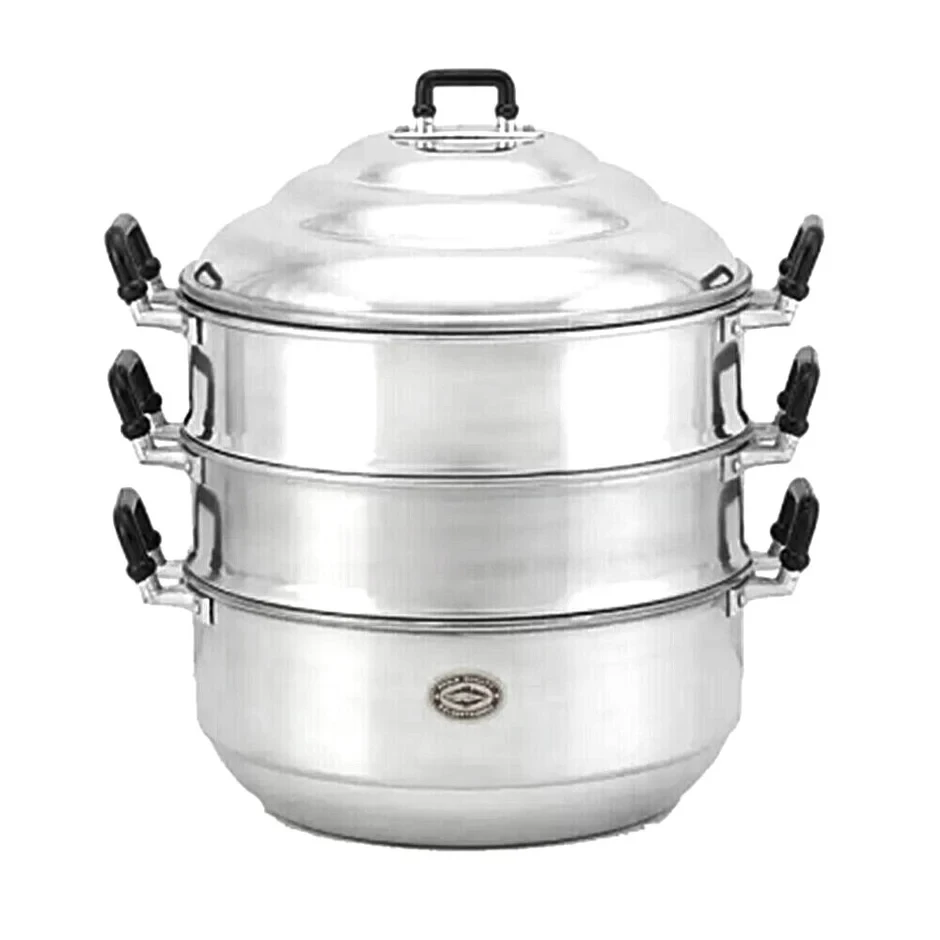 Aluminium Steam Pot 3 Tier 30cm