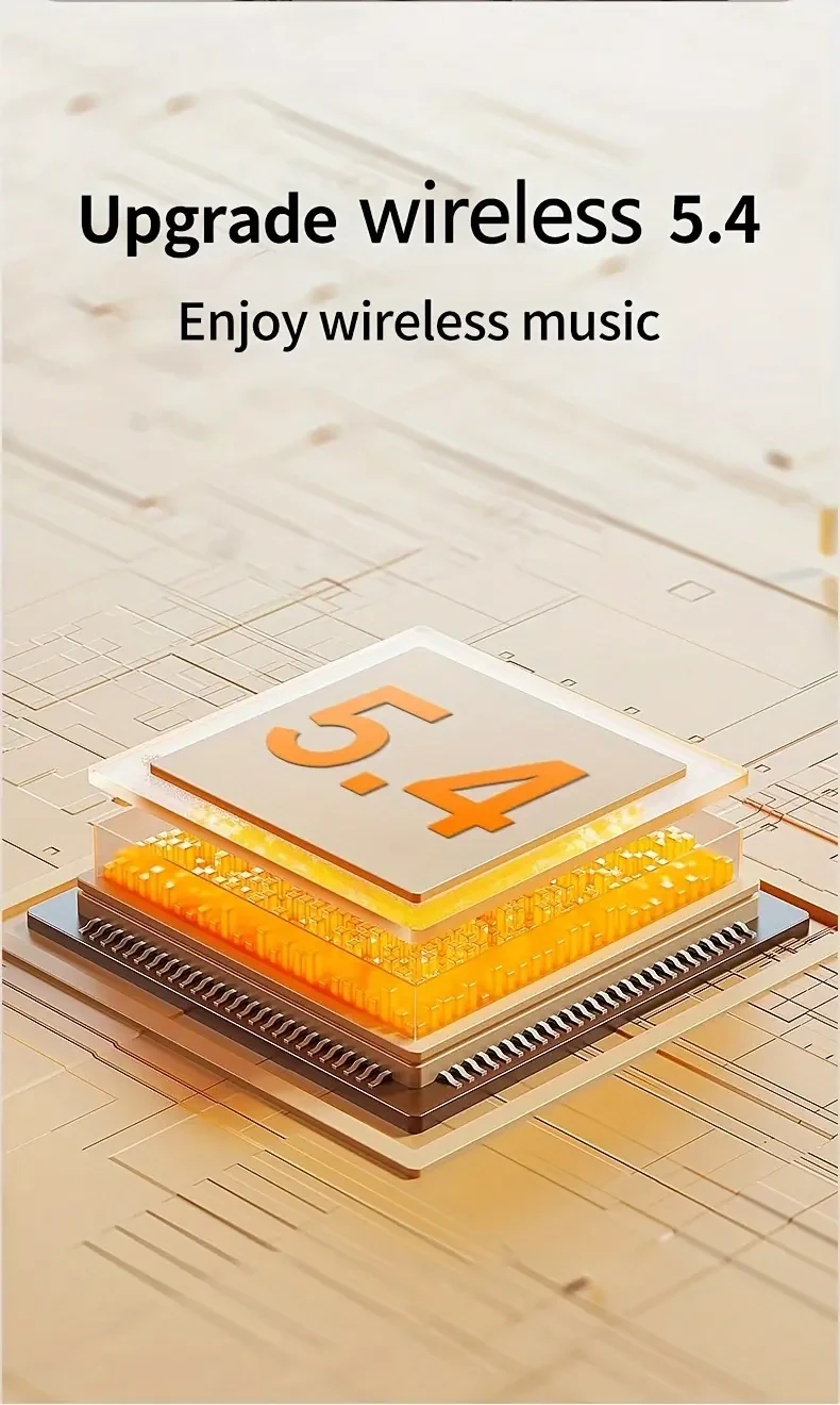 aigo 5.4 Wireless Headphones  TWS In-Ear, Sport-Ready, Clear Calls, LED Power Display