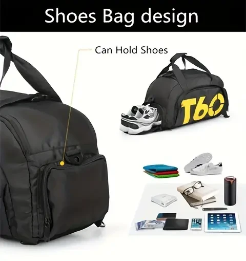 T 6 Ultralight Sports & Travel Gym Bag  Portable, Durable, All-Day Carry