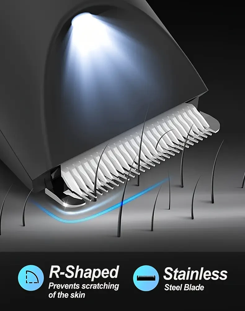 WEEME Mens Body Hair Trimmer  Safe, Powerful & Precise Grooming for Every Man