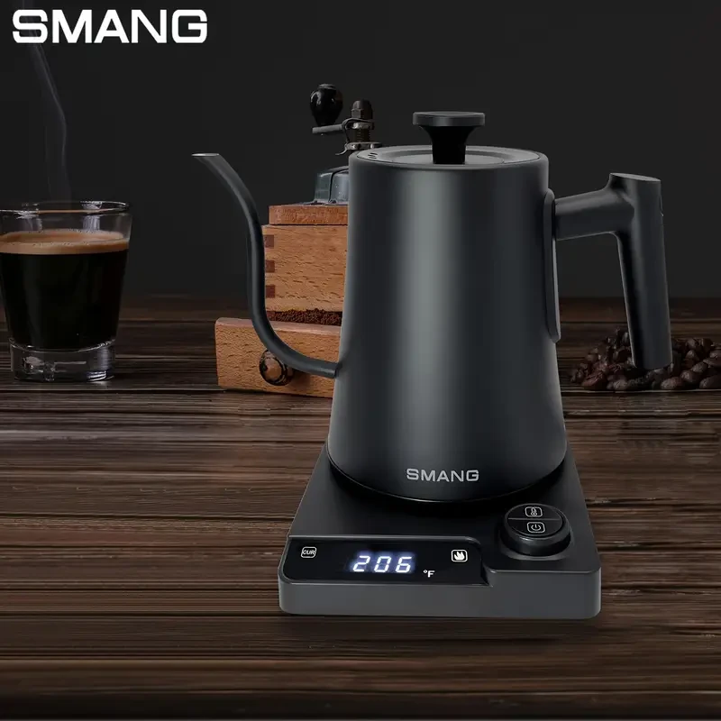 Smang Gooseneck Electric Kettle  Precise Temperature Control & Elegant Brewing Design