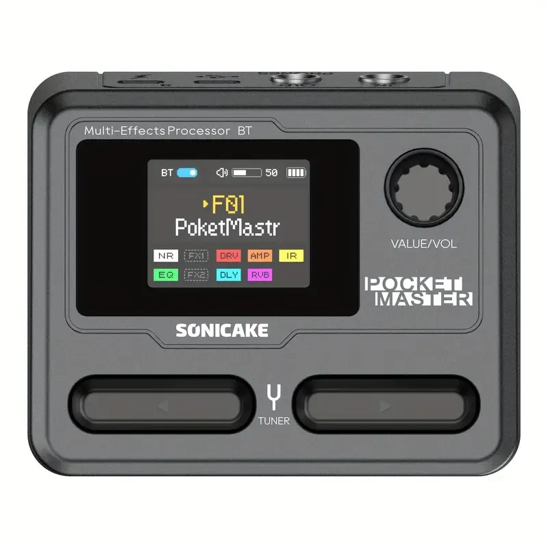 SONICAKE Pocket Master Guitar Multi-Effects  Compact Power, Realistic Sound & Endless Creativity