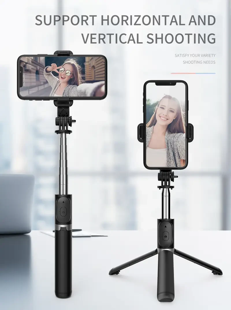 TOKQI 40" Cell Phone Selfie Stick Tripod  3-in-1 Extendable Stand with Wireless Remote & 360 Rotation