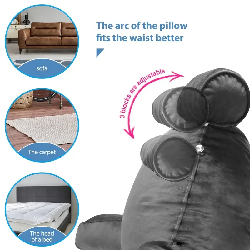 Luxdream Bed Reading Pillow Husband Cushion  Soft, Supportive & Stylish