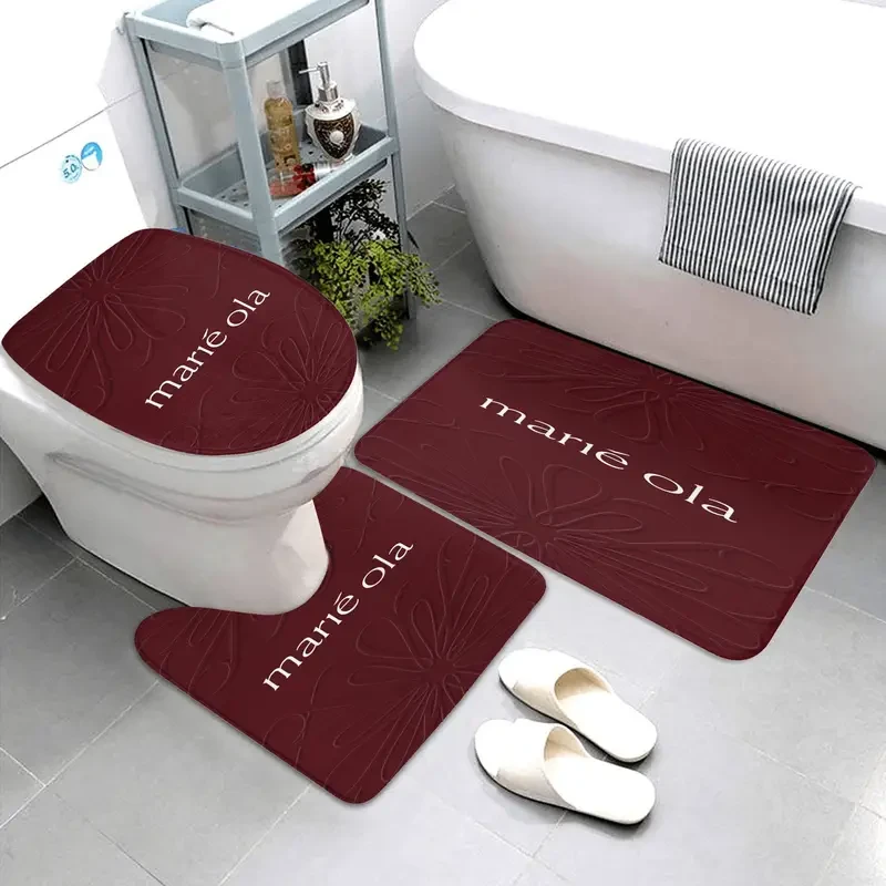 Marie Ola Themed Bathroom Mat Set  Soft, Absorbent & Elegant