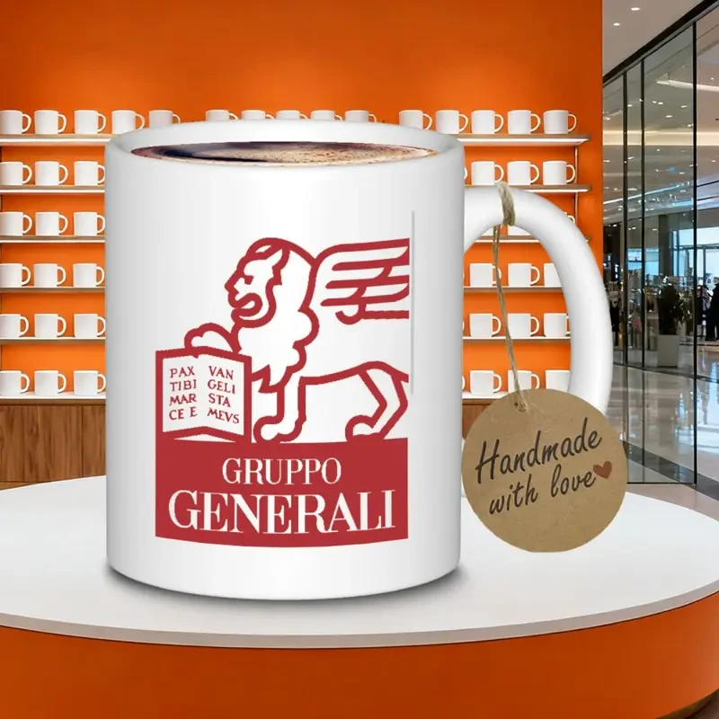 Gruppo Generali Logo Ceramic Coffee Mug  Classic, Durable & Officially Branded